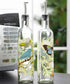 CEDAR HOME 17oz Olive Oil Bottle Set, Glass Dispenser with Stainless Steel Leak Proof Pourer Spout for Cooking or Salad