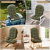 44x19x4 inch Rocking Chair Cushion - Plaid Corduroy Fabric, High-Density Sponge, Durable Comfort Non-Slip Bottom Tufted
