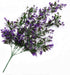 Artificial Flowers Vine, Plastic Hanging Ivy Plants, Fake Vines Grass Garland for Home Garden Decoration - Purple