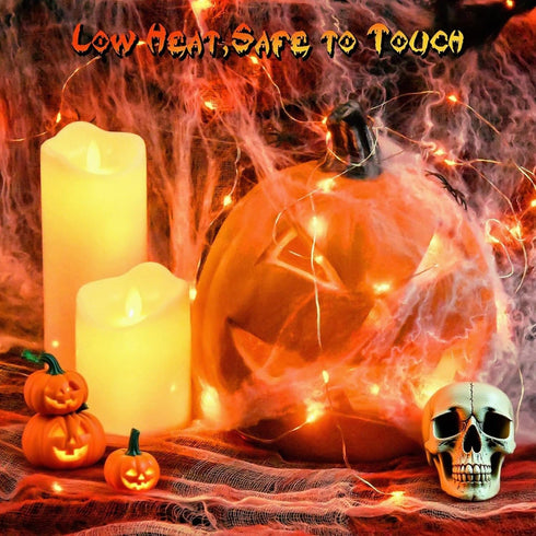 16.4ft (1pc, 1pc) Halloween Led Fairy Lights Battery Powered String Lights Battery Operated for Wedding, Home, Garden