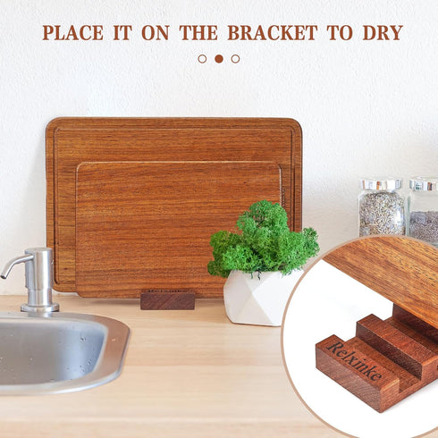 13 8.7 Inch Solid Teak Wood Cutting Board One Piece Non Glued Thick Crack Resistant Wooden Chopping Board