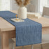 14"x48" Coffee Table Runner Modern Kitchen Cotton Table Cloth Strip with Decorative Stitched Edge Dresser Scarf Dining