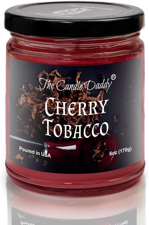 Cherry Tobacco Scented Candle - 6 Ounce Jar Candle