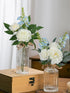 6Pcs Rinlong Assorted Flower Centerpieces for Wedding Tables Centerpiece Bridesmaid Bouquets Baby Nursery Shelf Mantel