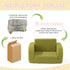 2-in-1 1-3 Toddler Couch, Toddler Chairs Comfy Years Old, Toddler Chair for Girls and Boys, Kids Couch Bed Fold Out