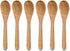 6 6 Inch Set INTAJ PCS Small Wooden Spoons, Honey Spoons for Tea, Hardwood Wooden Honey Teaspoon for Coffee, Little