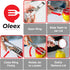 Oleex Jar Opener for Weak Hands (x2) with Keychain Bottle Cap Opener, Easy Seniors Arthritis, Kids Openers, Kitchen