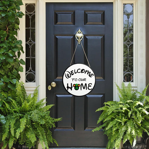 19Pcs Cute Mouse Interchangeable Seasonal Welcome Door Sign - Front Door Decor for Farmhouse