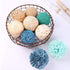 9pcs 3.5 Inch Fall Decorative Ball Orb Rattan Woven Orbs for Home Party Wedding Display Decor Props