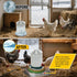12.4", 125W 35 6.6' (Green,2PACK) Chicken Water Heater for Winter Thermostat Chicken Drinker Heater Base for Gal Metal