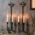 Wall Sconce Candle Holder Metal Hanging Wall Decorations Gothic Bat Wall Light