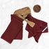 Maroon Dark Red Brick Red Kitchen Hand Dish Towels: Set of 3 Oversized 28" x 18", 100% Cotton Cloth for Cleaning and