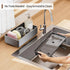 360 Counter MOUKABAL Sponge Holder for Kitchen Sink Rustproof Stainless Steel, Rotating Drain Pipe, Large Organizer