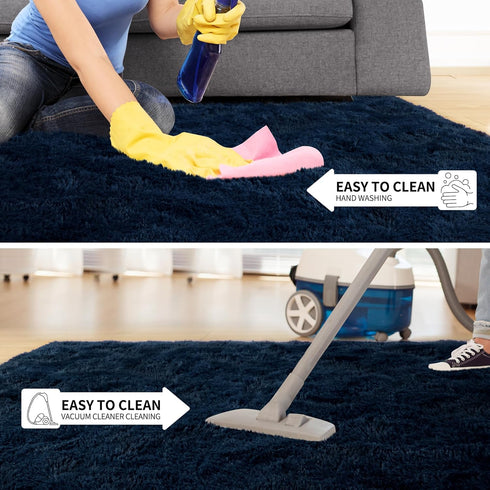 5x8 Tepook Soft Fluffy Rugs for Living Room, Shaggy Area Rug for Bedroom, Modern Shag Rug Fuzzy Carpets for Kids, Plush