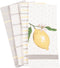 KAF Home Pantry Lemon Kitchen Dish Towel Set of 4, 100% Cotton, 18 x 28-inch