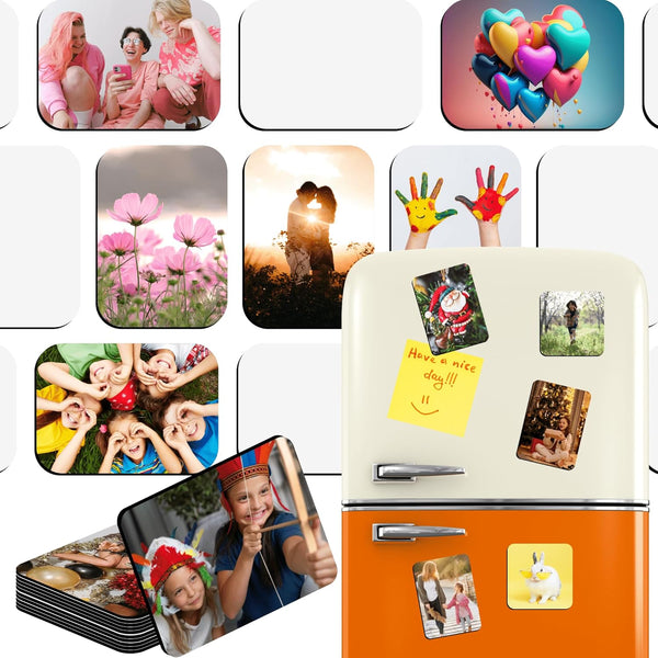 10pcs 4 x 6 Inch Sublimation Magnets Blanks, Personalized Refrigerator Magnet Blanks for Home Wall Decor DIY