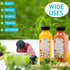 HEWASME 30Pcs 12 Oz Plastic Juice Bottles with Caps,Clear Reusable Water Bottle & Tamper Proof Lids,Juice