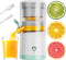 Electric Juicer Rechargeable, Portable Citrus Juicer Machine with USB and Cleaning Brush for Orange, Lemon, Citrus,