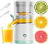 Electric Juicer Rechargeable, Portable Citrus Juicer Machine with USB and Cleaning Brush for Orange, Lemon, Citrus,