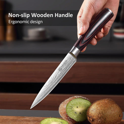 PAUDIN Utility Knife, 5 Inch Chef Knife, Ultra Sharp High Carbon Stainless Steel, Premium Gift Box