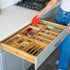 Grow Forward 7-Piece Bamboo Bathroom Drawer Organizer Trays - Wood Junk Drawer Organizers for Kitchen, Office &