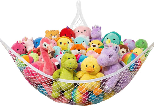 Stuffed Animal Net Hammock for Plushie Toys, Stuffed Animal Hammock Corner for