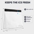 BERLINZO Reusable Ice Storage Bag - Freezer Safe Leakproof Silicone and Plastic Free Lunch Bag for Ice and Food Storage - BPA Free - One Ice Storage Bag by BERLINZO