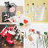 jijAcraft 100Pcs Clothespins with String - 1.4 Inch Wooden Clothes Pins with Heart, 10 Colors Mini Photo Clips with