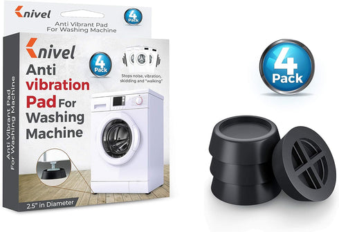 Washing Machine Foot Pads, Anti-vibration and Anti-Walk Rubber Technology, Set of 4 for Vibration Reduction