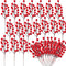 30 Artificial Red Berry Stems,7.9 Inch Christmas Holly Berry Branches Red Berry