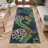 Runner Rug 2x6 Floral Washable Kitchen Runner, Modern Farmhouse Easy-Cleaning Hallway Rug, Green/Grey