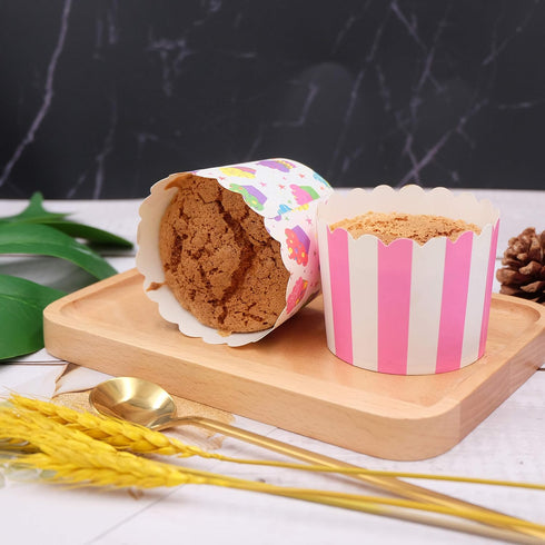 Large Paper Cake Baking Cup, Cupcake Muffin Cases Diameter 6cm, Set of 100