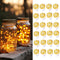 24 Pack Battery Operated Fairy Lights, 3.3ft 20 LED Silver Wire Warm White for Wedding, Party Decor