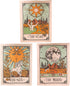 Accnicc 3 Pack Tarot Tapestry - Sun Moon and Star Wall Hanging, Vintage Aesthetic for Room (Brown, 15'' × 20'')