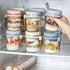 6 Pack 16 oz Overnight Oats Containers with Lids and Spoons, Glass Mason Overnight Oats Jars, Large Capacity Airtight