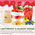300 Pack 6 oz 100 OTOB Dessert Cups with Lids and Spoons | Serves | Round Small Yogurt Parfait Cups for Appetizers