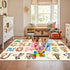 3x5 Kids Rugs for Playroom - Feet ABC Alphabet Rug for Kids Room Educaitonal Learning Animal, Preschool Rug