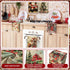 VitalCozy 12 14.2 21.3 Inch Pcs Christmas Kitchen Towels and Dishcloths Xmas Santa Christmas Tree Reindeer Snowman