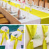 ANECO 4 Pack Satin Table Runner 12 x 108 Inch Long Bright Silk Smooth Fabric for Wedding Banquet Party Decoration,