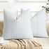 YCOLL Farmhouse Pillow Covers 24x24, Modern Accent Square Throw Pillow Covers Set