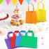 Aneco 30 Pieces Non-Woven Goodie Bags 8 8 Inch Party Favor Gift Bag Reusable Rainbow Cloth