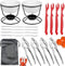 Crab Leg Cracker Tool Butter Warmers for Seafood Crab Leg Crackers Crab