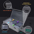 Cassette Tape Storage Box, Practical Holder for 48 Tapes, 16.34 x 9.25 x 3.54 Inch with Lids and Index Labels