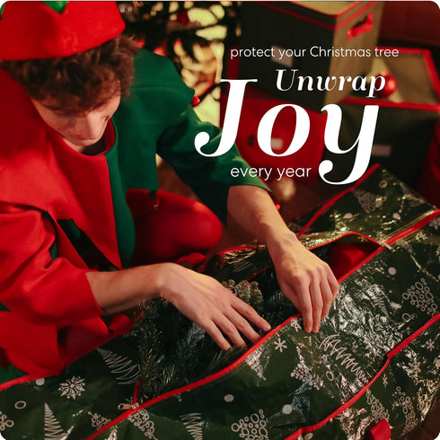 Handy Laundry Christmas Tree Storage Bag, Zippered Bag for 9 Foot Artificial Xmas Holiday Tree, Waterproof