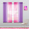 KOUFALL Kawaii Room Decor - Pink and Purple Ombre Kids Curtain Rod Pocket Small Curtains for Girl Bedroom, 45 Inch