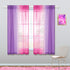 KOUFALL Kawaii Room Decor - Pink and Purple Ombre Kids Curtain Rod Pocket Small Curtains for Girl Bedroom, 45 Inch