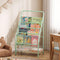 JAQ Green Kids Bookshelf, 4-Tier Metal Book Display Rack for Small Space,