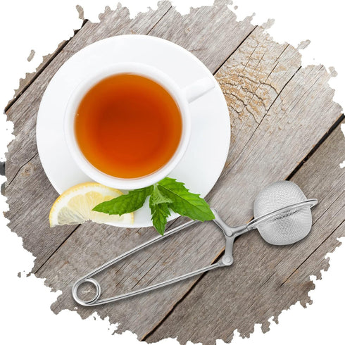72 Yinder Pcs Snap Ball Tea Strainer,Stainless Steel Snap Tea Infuser Mesh Ball with Handle for Loose Leaf Tea Reusable