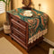 Floral,51.2" 15.7" Nightstand Cover with Lace Trim Floral Pattern :Slip-Resistant Dustproof Table Cover for Bedroom
