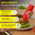 8 OZ 2 PACK BRIGHTFROM Condiment Squeeze Bottles, RED Empty Squirt Bottle with Wide Neck - Great for Ketchup, Mustard